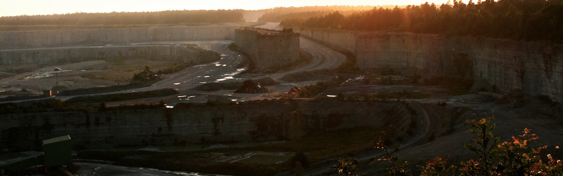 Bild p&aring; kalkbrottet i Slite p&aring; Gottland