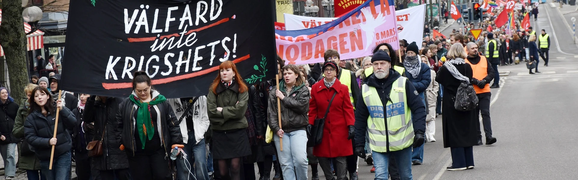 8 mars demonstration i G&ouml;teborg.