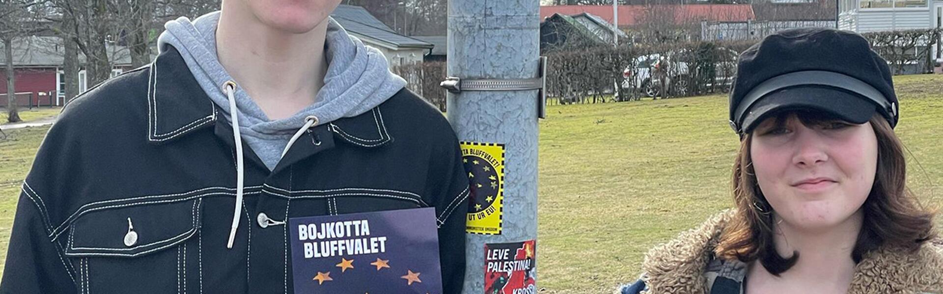 Flygbladsutdelning i Gislaved
