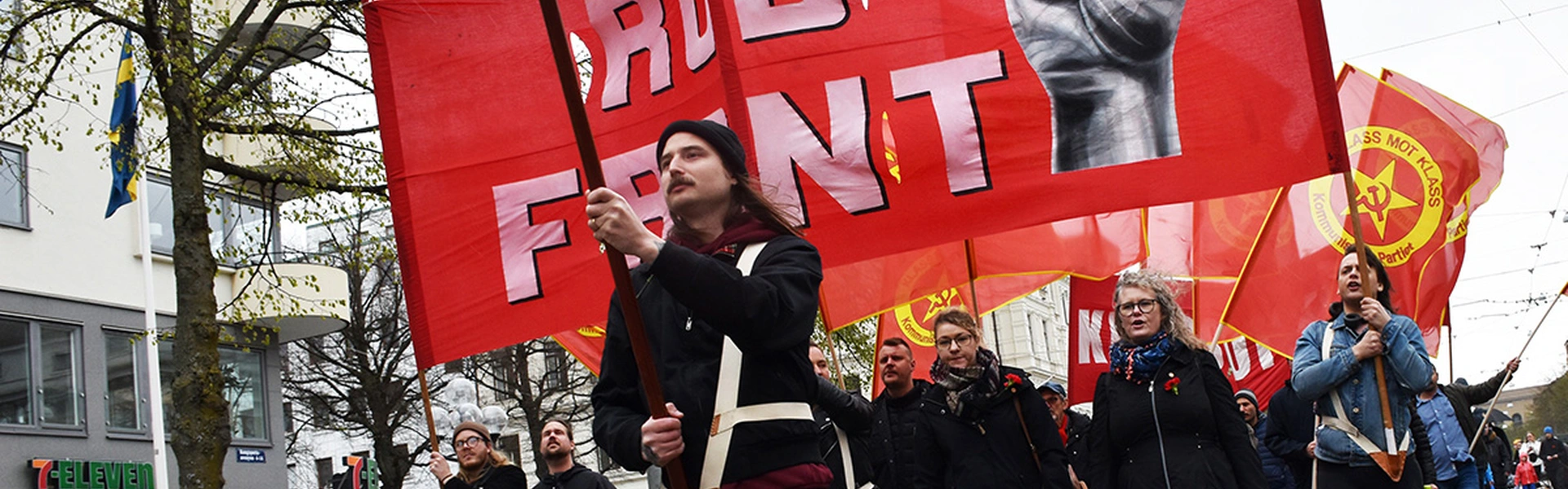 Kommunistiska partiets demonstrationst&aring;g p&aring; f&ouml;rsta maj i G&ouml;teborg