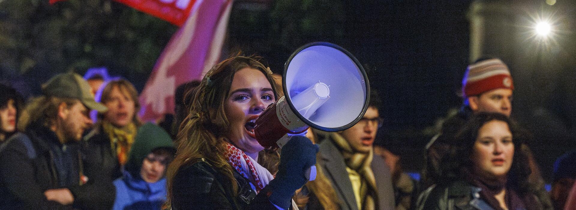 8 mars demonstration i Stockholm.