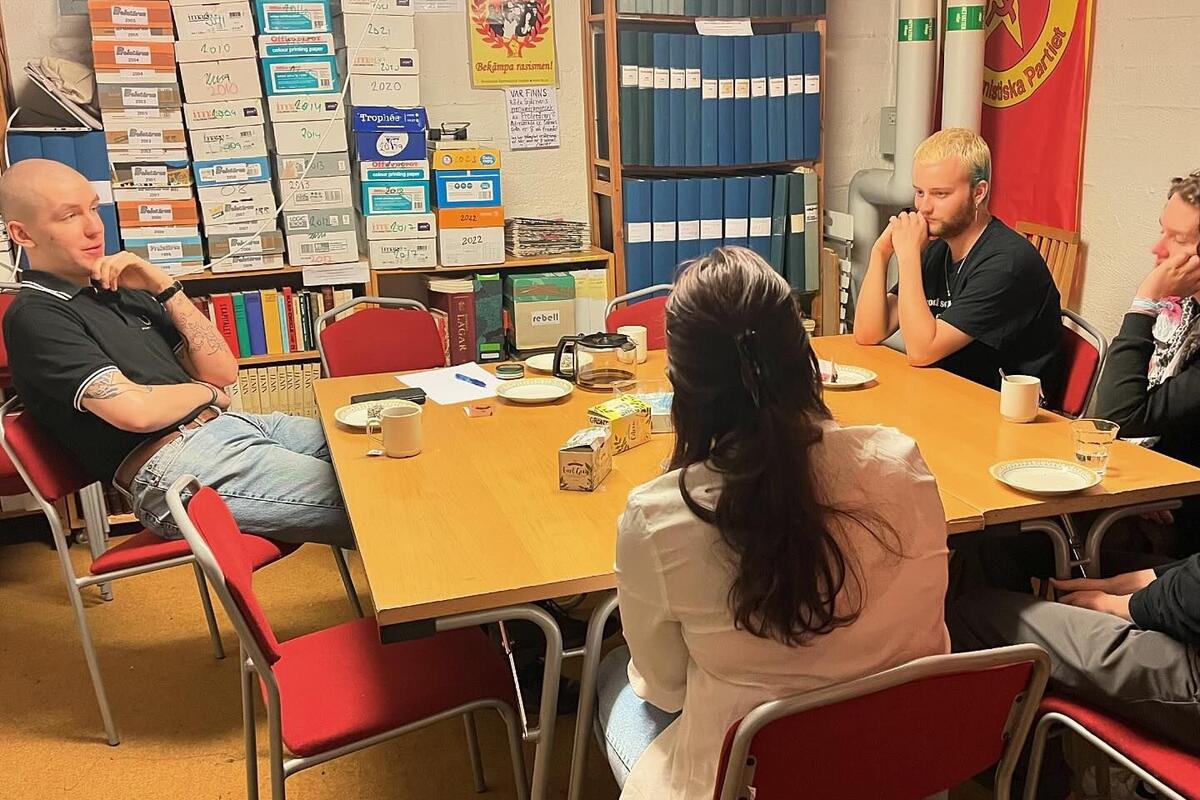Deltagare vid ett offentligt möte med RKU i Umeå