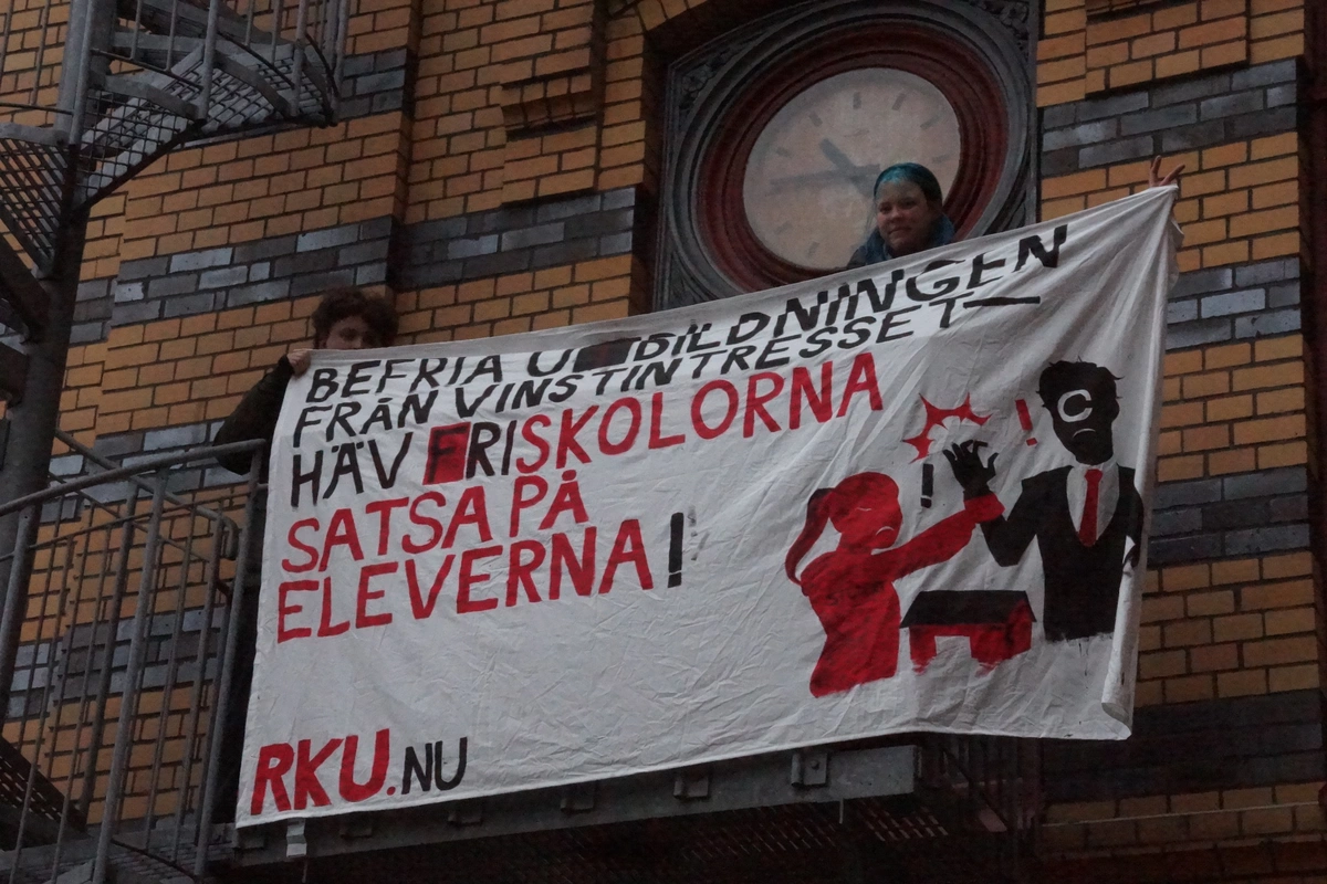 Bannerdrop vid RKU:s v&auml;stra distriktskonferens