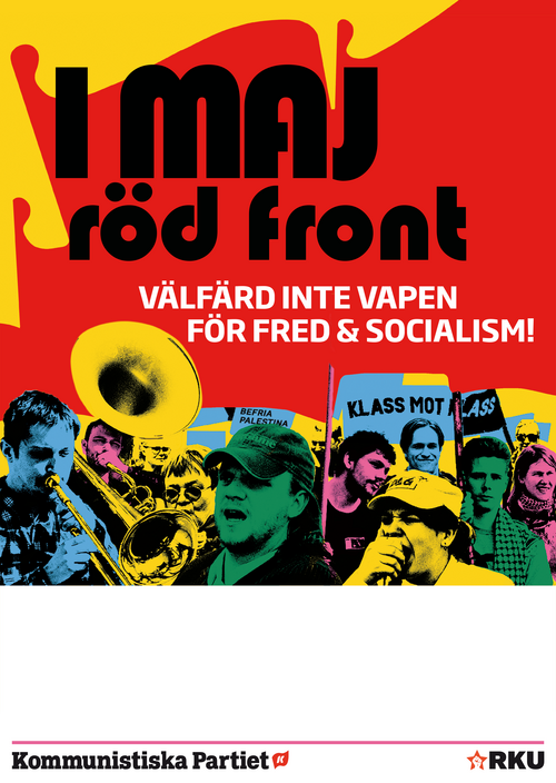 Röd front 2025 affisch