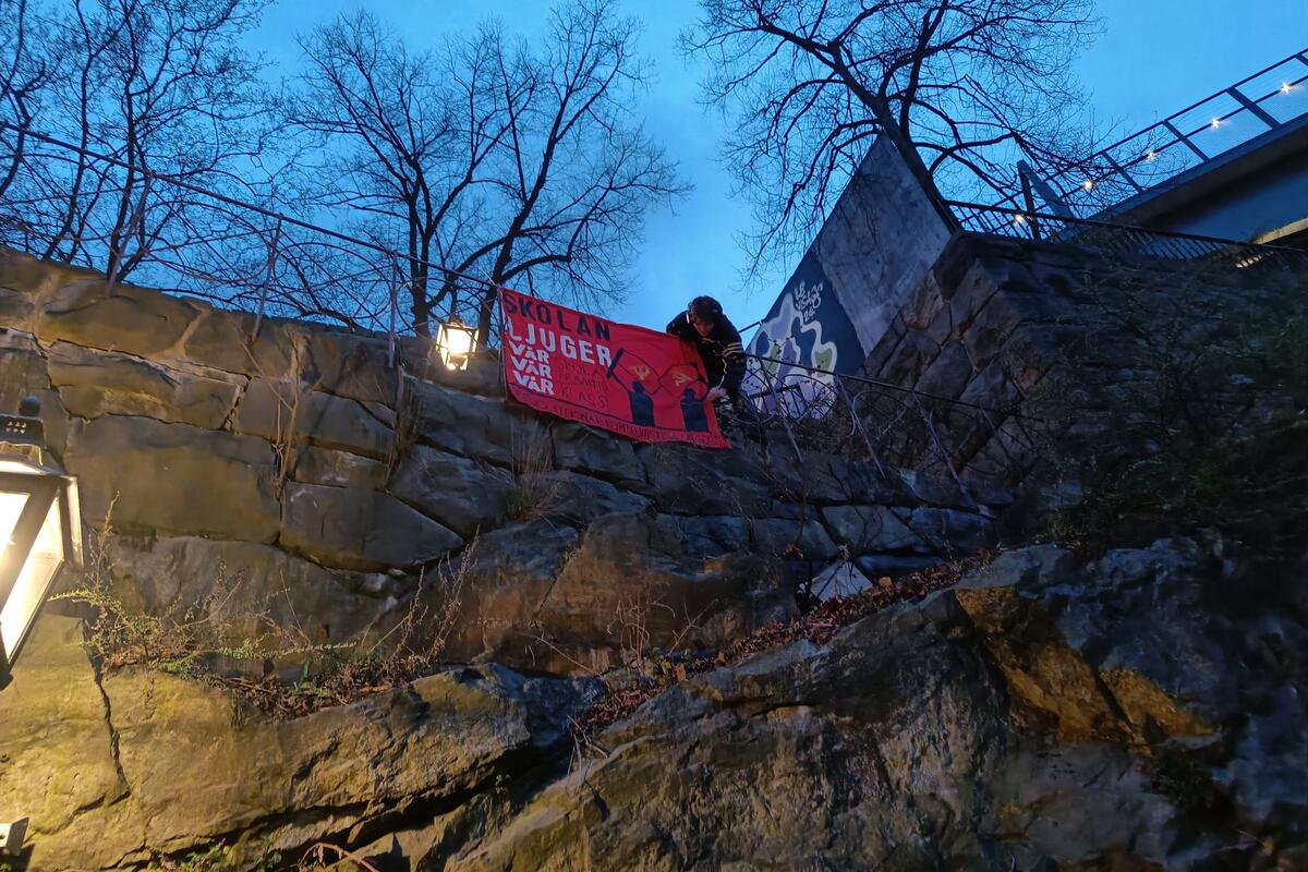 Bannerdrop i Stockholm